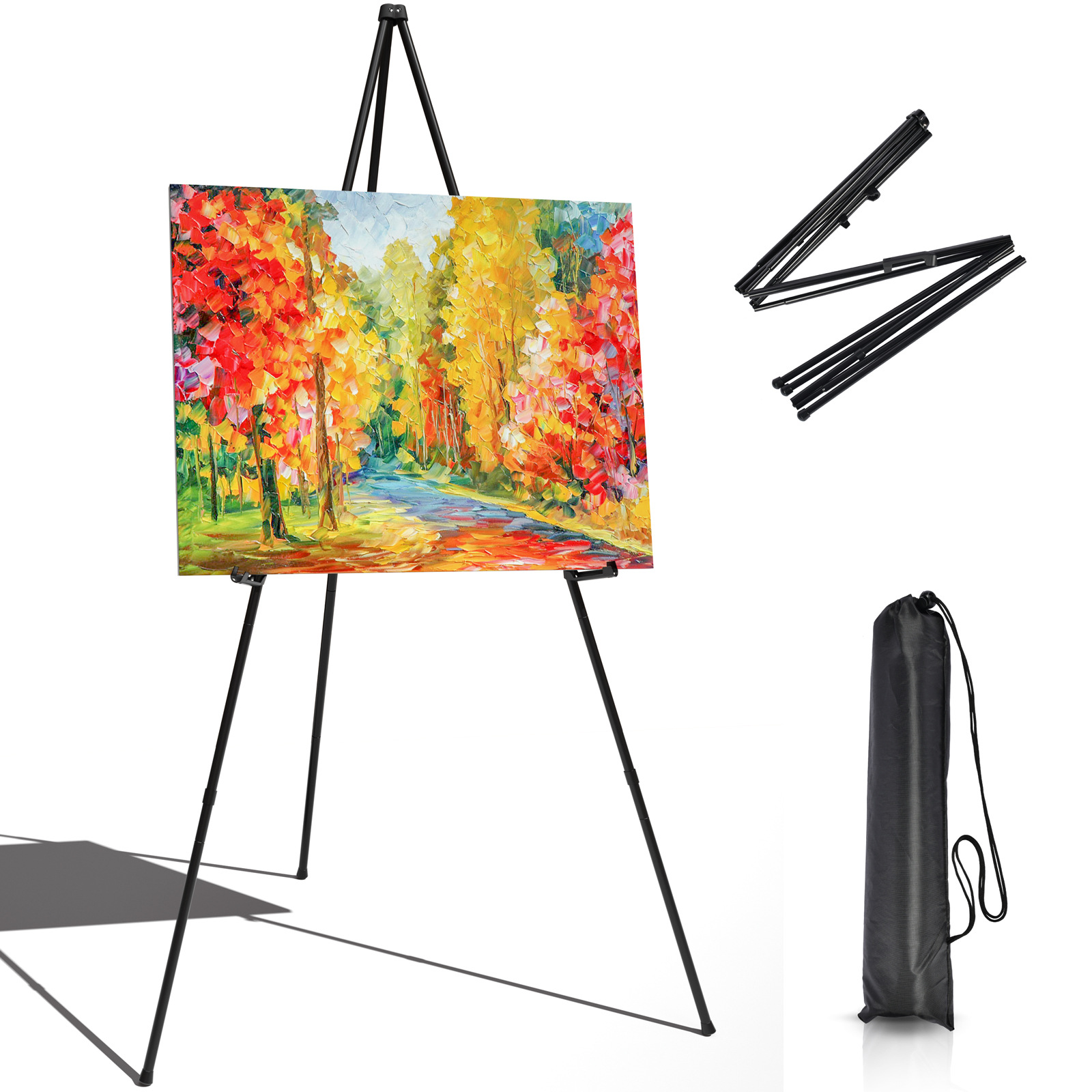 JDY Art's Lightweight, Multi-Colored, Portable Aluminum Alloy Easel